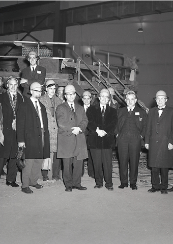 Russian visitors tour Brookhaven, 1964.